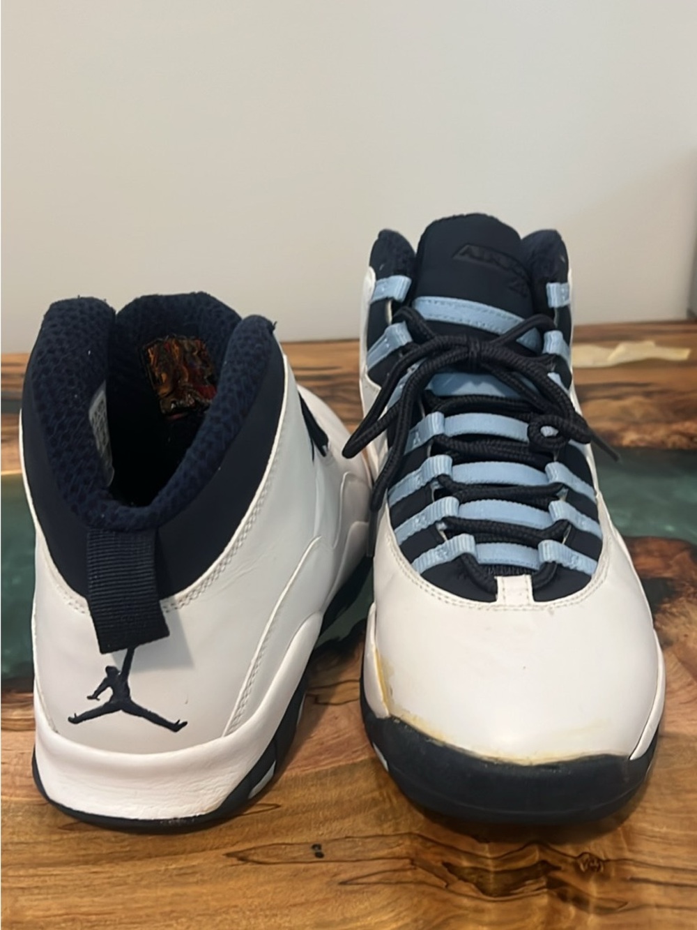Jordan Air Jordan 10 Retro 2005 Ice Blue White/Black/Blue 310805-141 - Picture 4 of 9